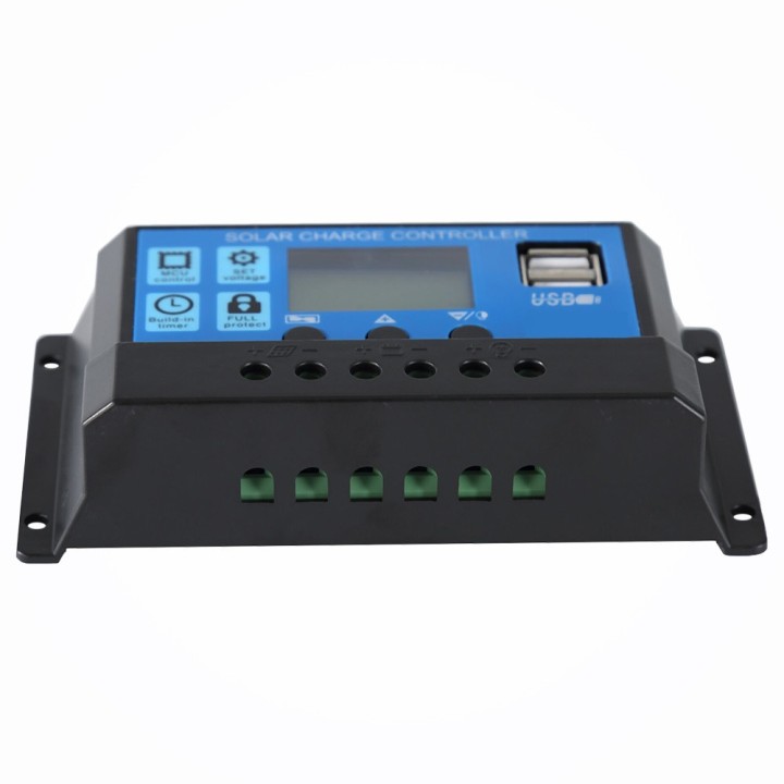Regulador de carga 20a 12v 24v 13vcc auto pwm 30a fq solar celda actual regulación