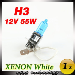 12V 55W H3 auto-styling Lampada alogena 5000K Xenon blu scuro vetro di quarzo del faro dell'automobile Lampadina Super White jr 