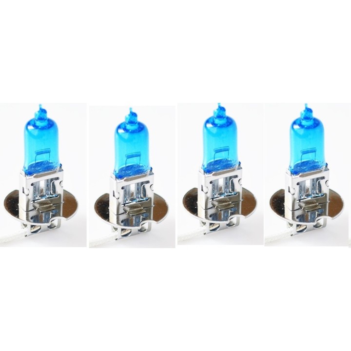 12V 55W H3 Car-styling Halogen Lamp 5000K Xenon Dark Blue Quartz Glass Car Headlight Light Bulb Super White