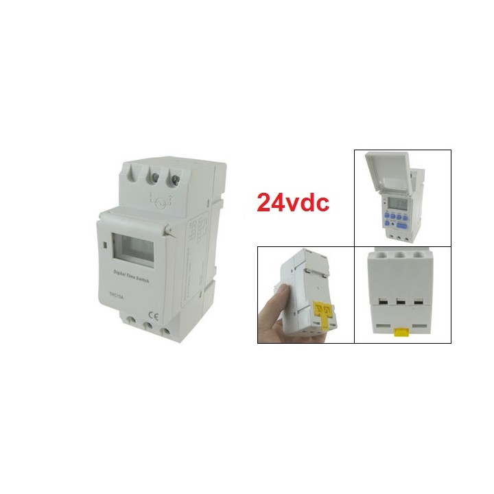 Reloj  24vcc 2200w 7 dias thc15a para fijacion din jr international - 5