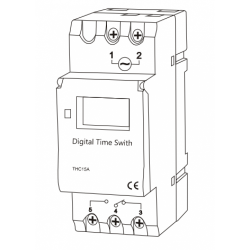 Temporizador semanal para montaje en rail din reloj 220vca 2200w 7 diaspara jr international - 10