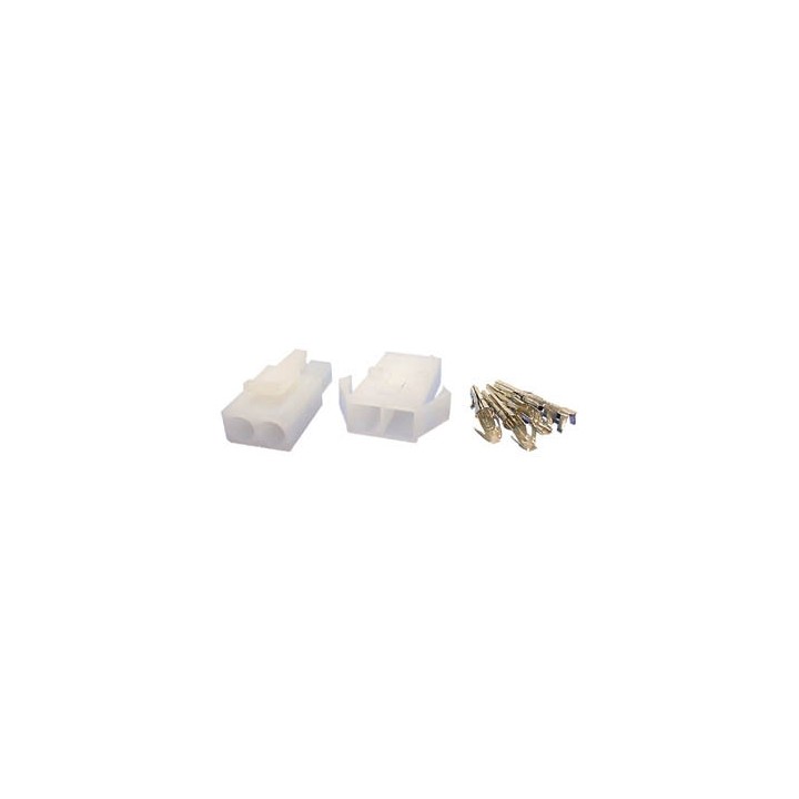 Juego de conectores multifunción 6,2 mm 1 x 2 polos para cables de 0,5 a 2,1 mm² 50v 10a