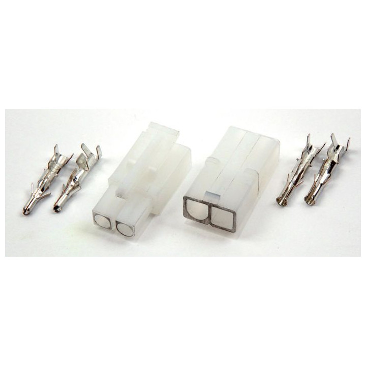 Jeu de connecteur multifonction 6.2mm 1 x 2 poles pour câbles de 0.5 à 2.1 mm² 50v 10a