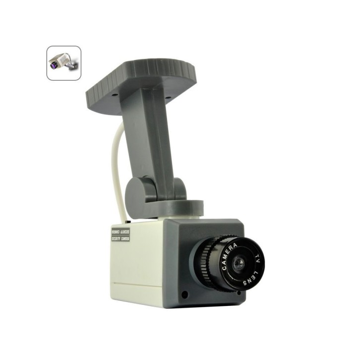 Drehende kamera attrappe mit led und halterung dummy kamera kamera attrappe dummy kamera
