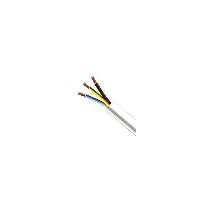 Round 3 elektrokabel 1mm2 sohn ø7mm (1m) flexible tasr-c262-wht-sektor job verkabelung c262 weiß