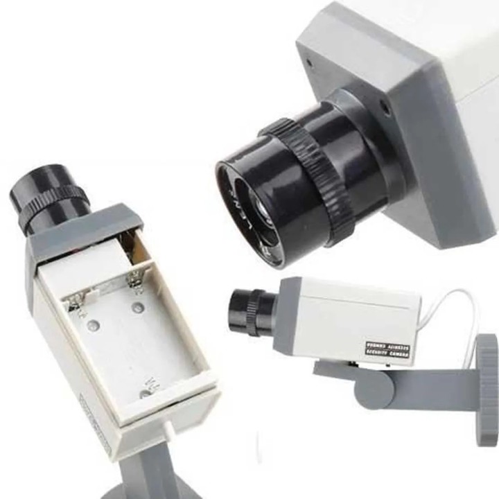3 camara video facticia + piloto + soporte vigilancia videovigilancia sistema video vigilancia camaras video facticias