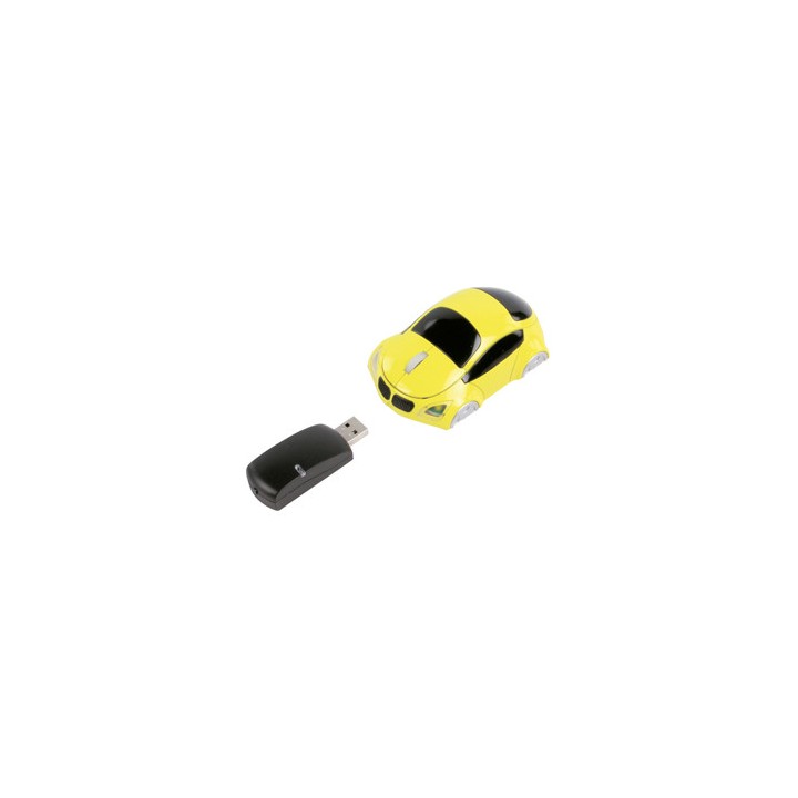 Wireless optical mouse 800 dpi gelbe auto usb bxl-mousecar20