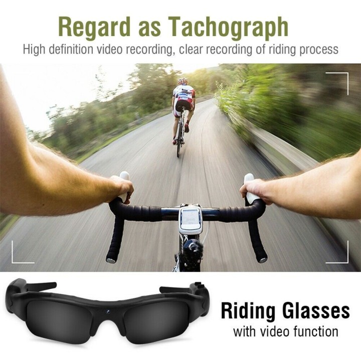 1080P HD Lightweight riding Glasses 140 degres Sunglasses Eyewear Audio Video Recorder TF Mini DVR Camera DV