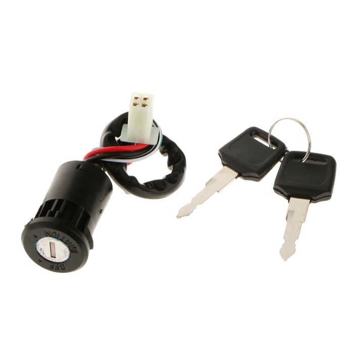 Universal Switch Switch 2 Key 4 Pin Wire For Motorcycle ATV Go off Kart ATV Quad