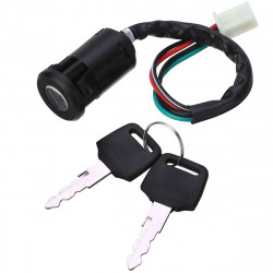 Interruptor de interruptor universal, 2 llaves, cable de 4 pines para motocicleta, ATV, Kart, ATV, Quad