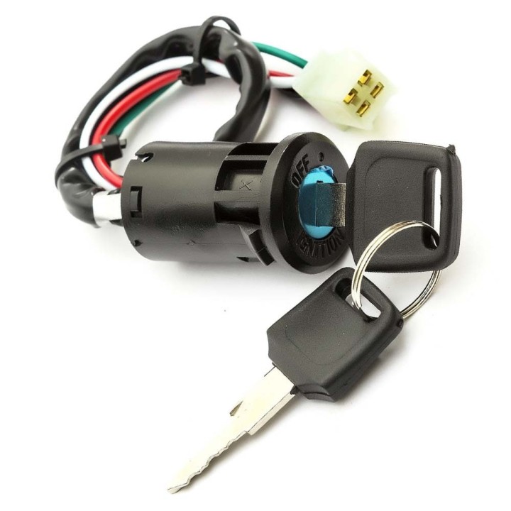 Universal Switch Switch 2 Key 4 Pin Wire For Motorcycle ATV Go off Kart ATV Quad
