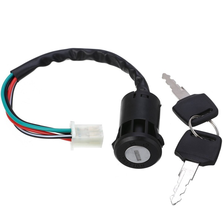 Universal Switch Switch 2 Key 4 Pin Wire For Motorcycle ATV Go off Kart ATV Quad