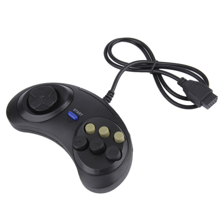 Six Buttoms Game handle Command Pad Plastic Accessories For Sega Megadrive jr international - 6