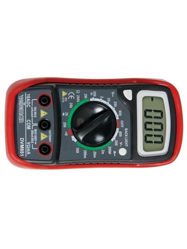 3 1/2 dmm  10a  hold function backlight velleman - 1