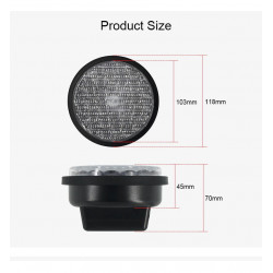 IP65 Waterproof Dia.100mm Red LED Traffic Modules For Traffic Lights