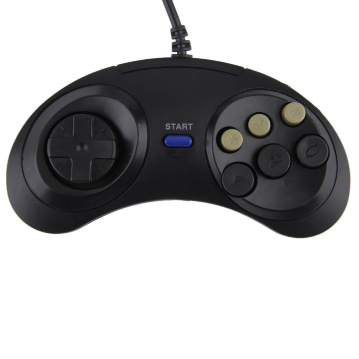 Six Buttoms Game handle Command Pad Plastic Accessories For Sega Megadrive jr international - 5