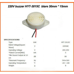 Buzzer Alarmsirene Piepton 220V AC hyt-3015c 230V Wechselstrom 240v Soundgerät jr international - 3
