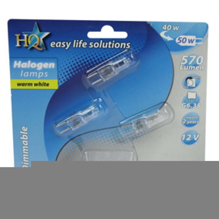 Paquete de 3 bombillas halógenas e-halo-tapas seguras g6.35 40 w konig - 1