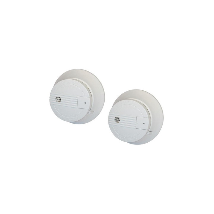 2 detector humo electrónico 9v buzzer sin hilo 433mhz alarma radio hf alarma electrónico sin hilo idk - 3