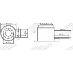 Sirene Alarmsummer 220v 230v 240v 3-55 SFB leistungsfähige elektronische Brüll auer signalgeraete - 3