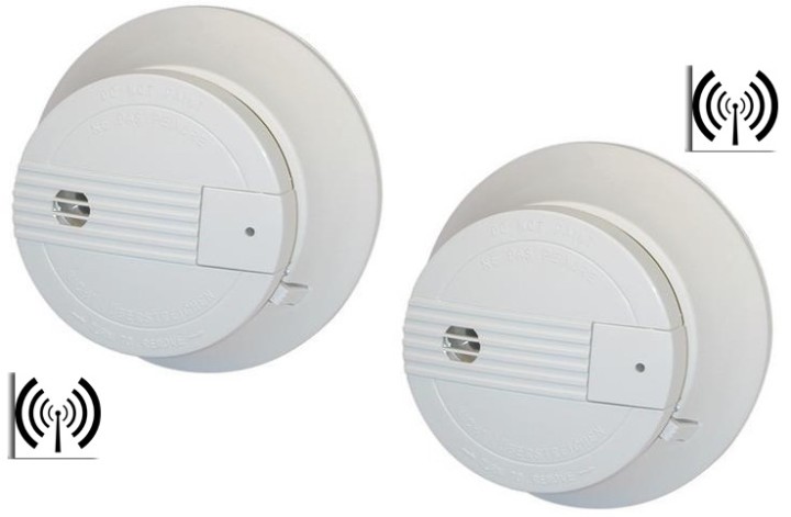 2 detector smoke detector wireless buzzer 9vdc 433mhz radio fire alarm hf fire alarm detection fire detection smoke detection id