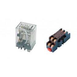 Relé alta potencia 10a 24vdc 220vac 2 x inversores 24vdc