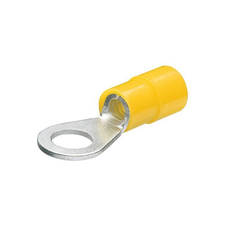 Cosse plate ronde 6 mm jaune coir665vg-j