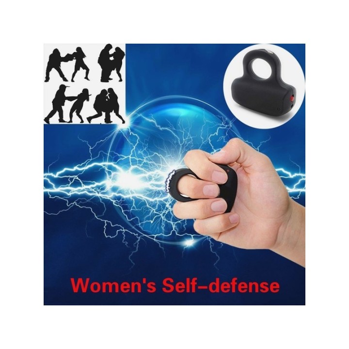 Shocker zap arme decharge Electrique S14 TW-806 taser doigt bague tazer rechargeable Sting Ring