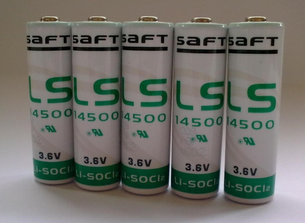 5 pilas lithium ls 14500 saft aa 3.6v 2400mah ls14500 battery er6h ls14500c ltc17c tl5104 er6aa jr international - 1
