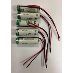5 aa lithium-batterie 3.6v 2000mah 14500 ls er14505 ls14500 cr14505 er6h ls14500c ltc17c tl5104 er6aa jr international - 1