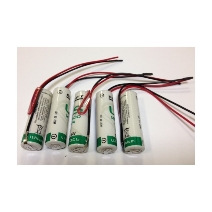 5 pilas lithium ls 14500 saft aa 3.6v 2400mah ls14500 battery er6h ls14500c ltc17c tl5104 er6aa jr international - 4