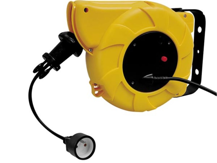 Cavo retrattile mulinello elettrico 15m prolunga earc15 velleman - 1