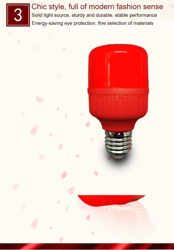 Lampadina a led e27 220v 5w lanterna rossa vacanza festiva lampada natalizia a risparmio energetico