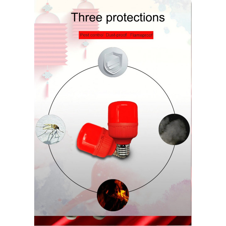 Lampadina a led e27 220v 5w lanterna rossa vacanza festiva lampada natalizia a risparmio energetico