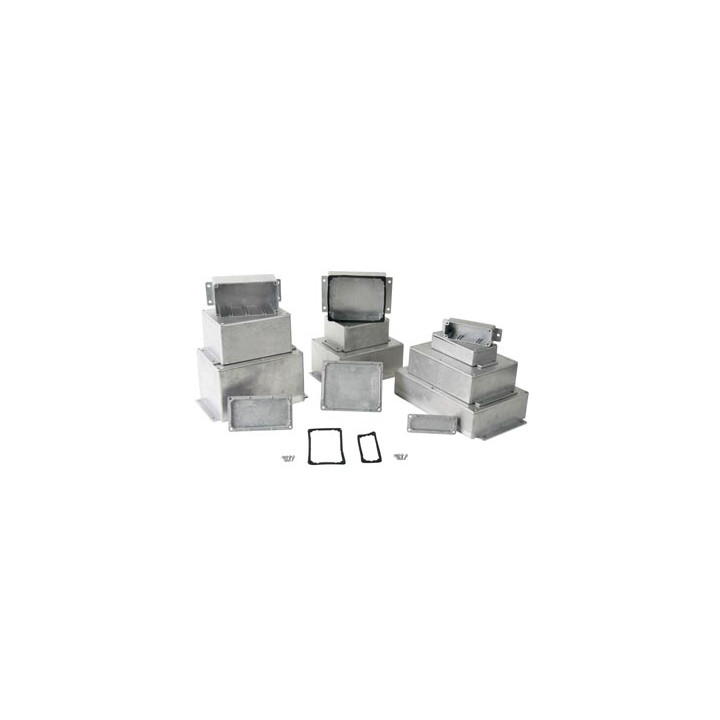 Cast aluminum waterproof housing with flange 171 x 121 x 55mm gbs27mf jr  international - 1