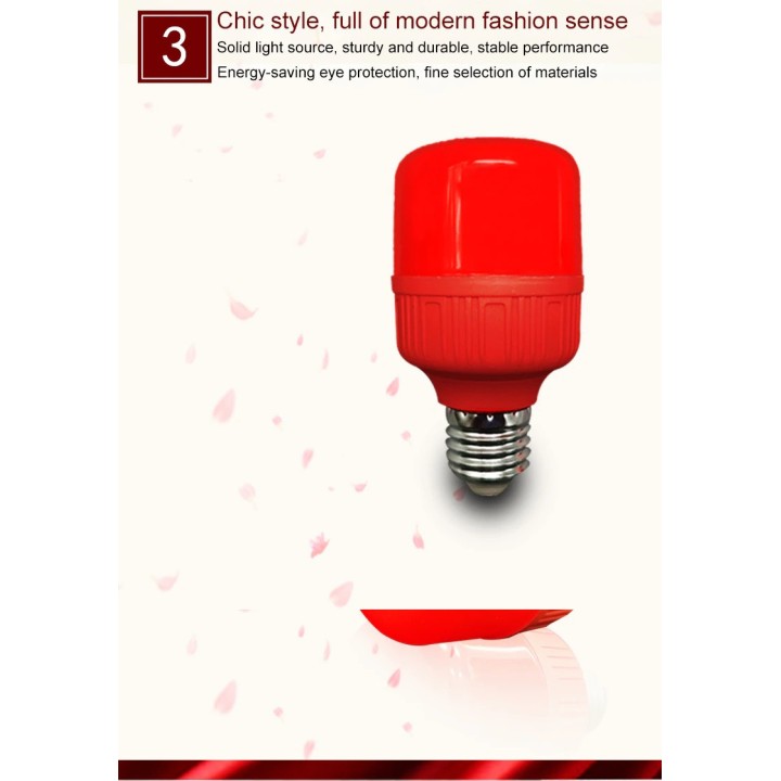 Led bulb e27 220v 5w red lantern holiday festive energy saving Christmas lamp