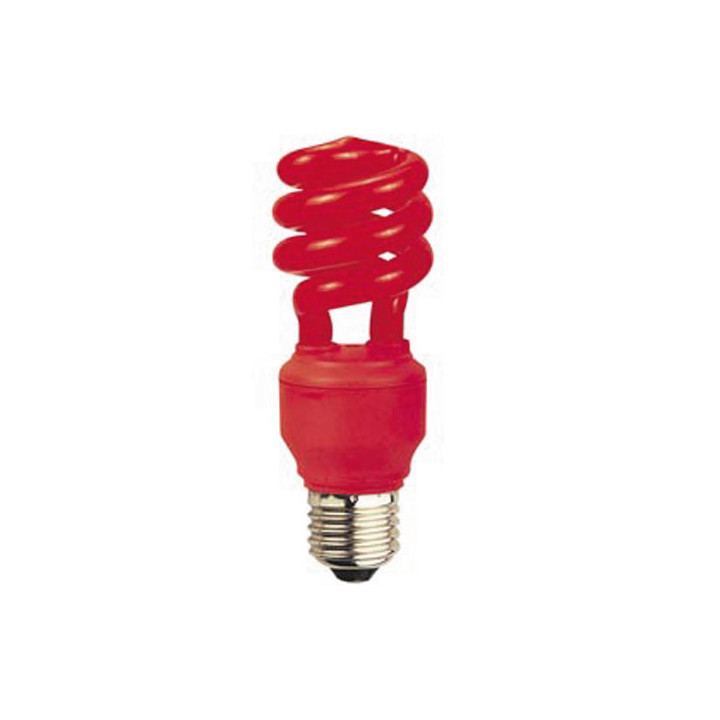 Red energy saving lamp, e27, 13w 230v velleman - 1