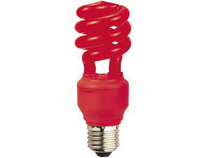 Bombilla de bajo consumo roja, e27, 13w 230v velleman - 1