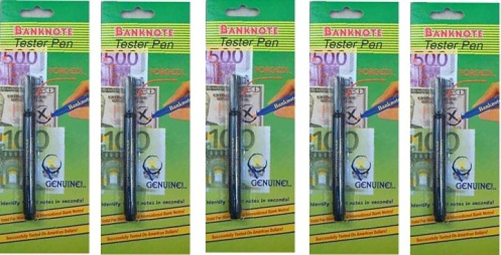 5 fieltro detector lápiz detector de billetes falsos de detección de usd 14 euro moneda jr international - 1