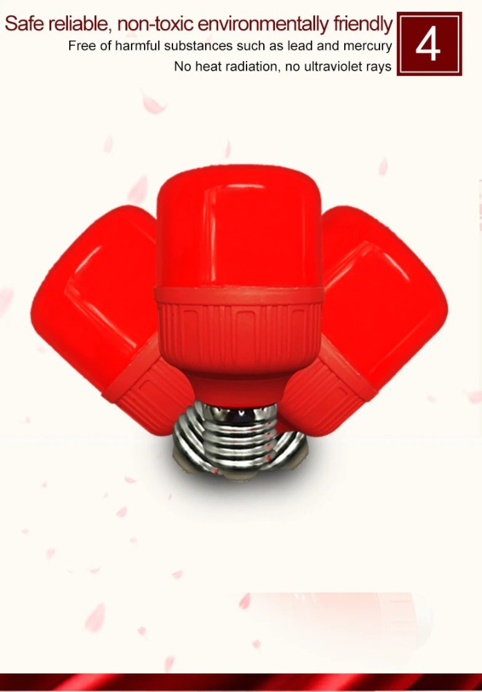 Led bulb e27 220v 5w red lantern holiday festive energy saving Christmas lamp