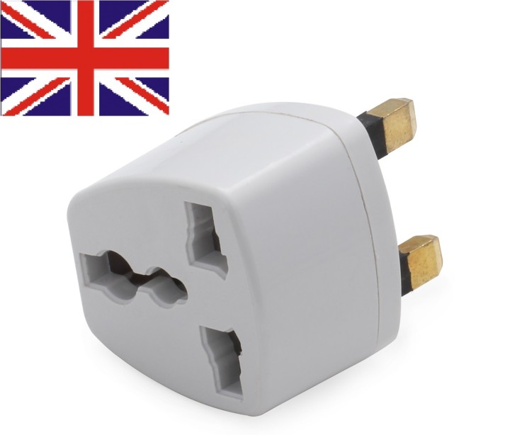 Adaptador electrico enchufe europeo hacia enchufe ingles lle929 adaptador convertidor jr international - 1