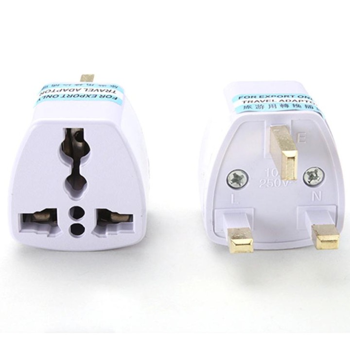 Adattatore elettrico presa europea verso presa inglese senza presa terra convertitore adattatore converter jr international - 6