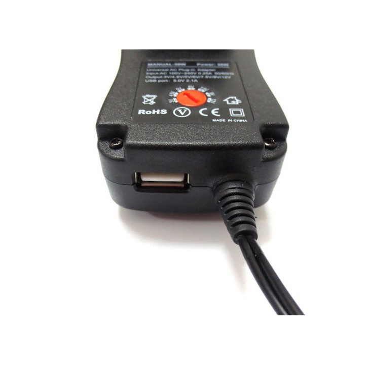 Adattatore di alimentazione multi tensione 30W 3v 4.5v 5v 6v 7.5v 9v 12v hq - 2