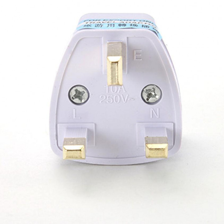 Universal US to UK Electrical AC Wall Plug Adapter gb plug to european , 1a 250vac jr international - 7