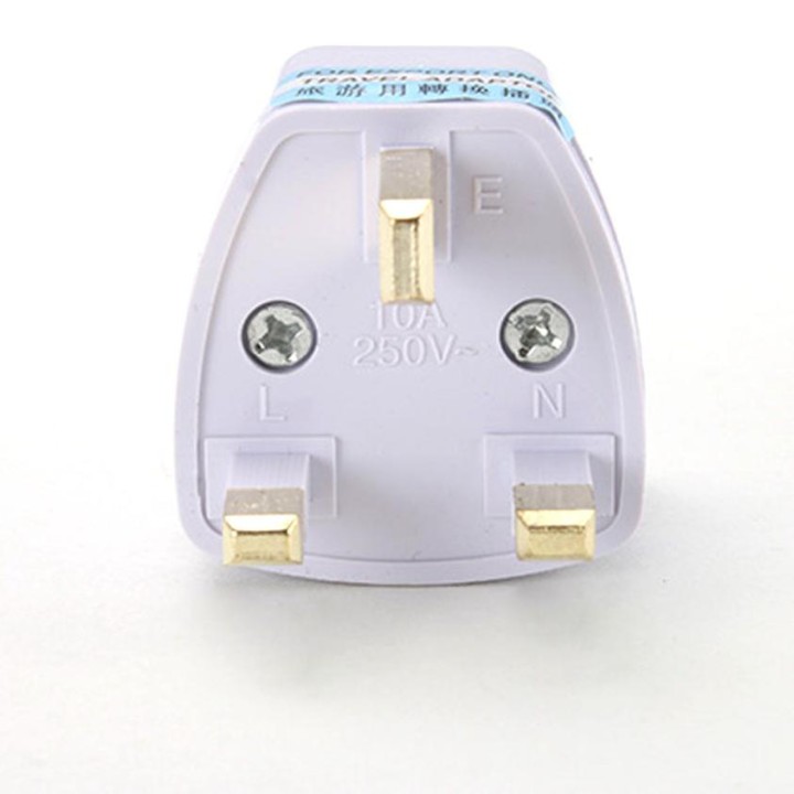Adattatore elettrico presa europea verso presa inglese senza presa terra convertitore adattatore converter jr international - 7