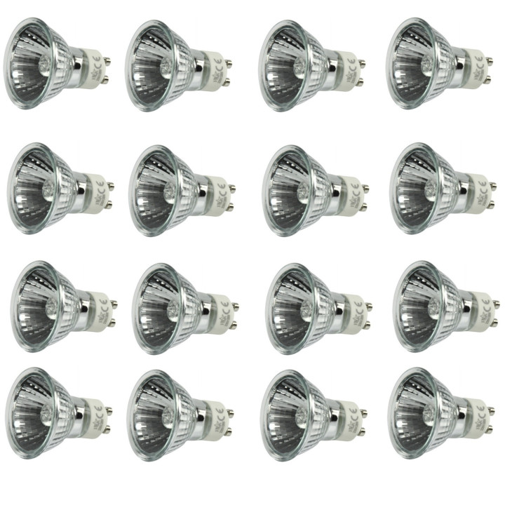 10 lampes 230v 50w gu10 40° ampoule twistline alu 2000 heures eclairage lumiere