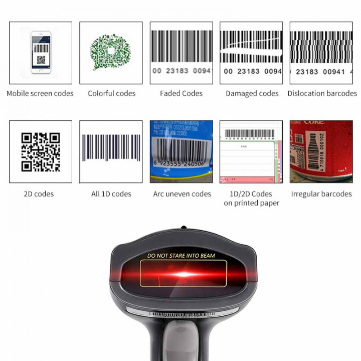 Lector de codigo de barras escaner 80mm barcode usb codigos de barres