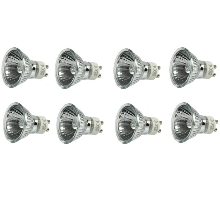 10 lampes 230v 50w gu10 40° ampoule twistline alu 2000 heures eclairage lumiere