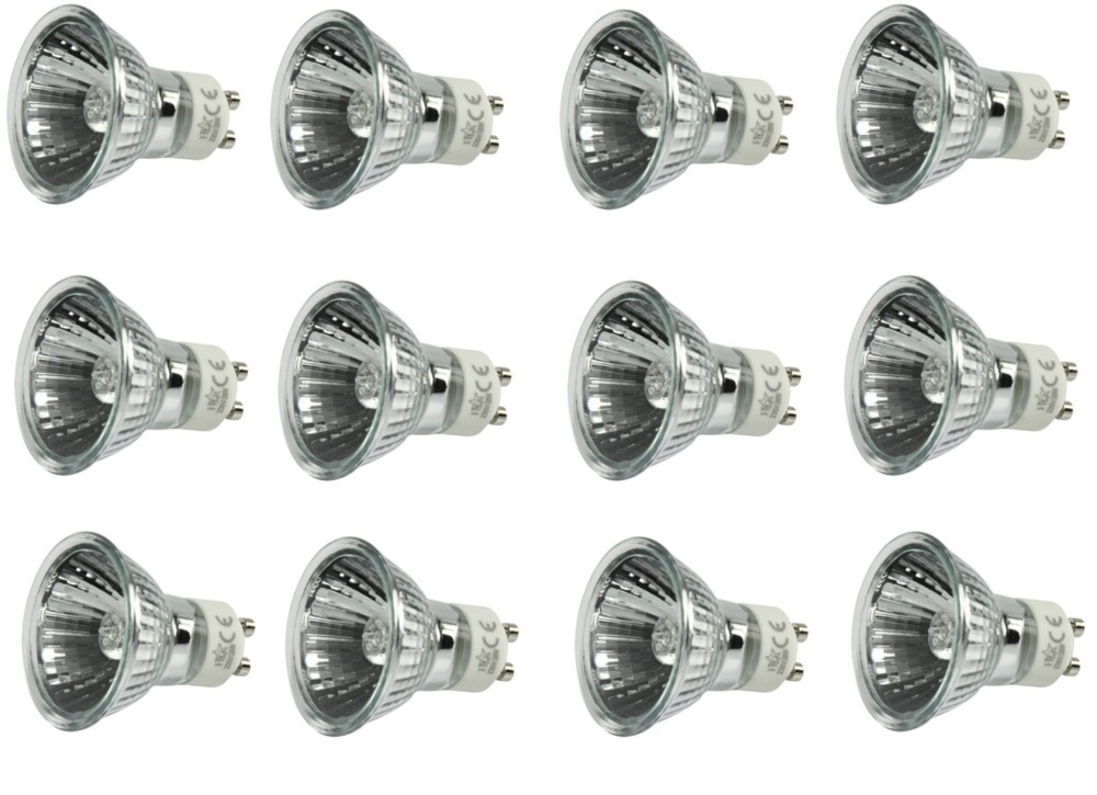 10 lampes 230v 50w gu10 40° ampoule twistline alu 2000 heures eclairage lumiere