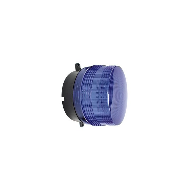 Flash allarme elettronico xenon 12vcc blu ø100x80mm haa100b flash dispositivo allarme velleman - 1